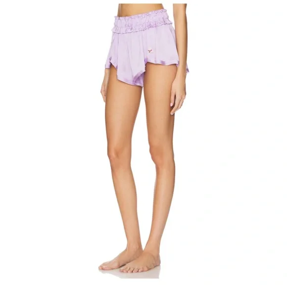 ❗️SOLD❗️NEW! Free people Like Honey PJ shorts💜 - Picture 5 of 6